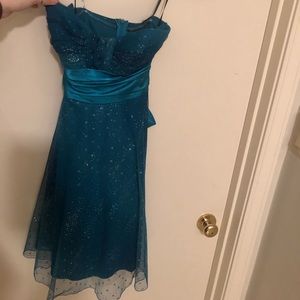 Blue homecoming dress